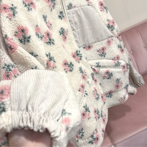 Looks like a Loveshackfancy copy Pink Floral Teddy Jacket - Picture 5 of 11